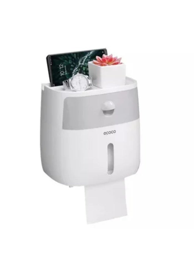 Multifunctional Waterproof Toilet Paper Holder - Image 3